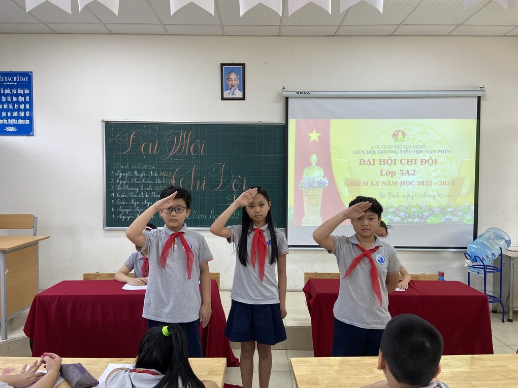 Các Chi đội trường Tiểu học Vạn Phúc tưng bừng tổ chức Đại hội Chi đội nhiệm kỳ năm học 2022-2023