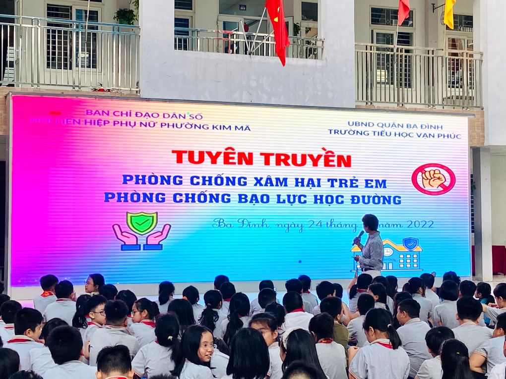 Tuyên truyền phòng chống xâm hại trẻ em, phòng chống bạo lực học đường Trường Tiểu học Vạn Phúc, Ba Đình
