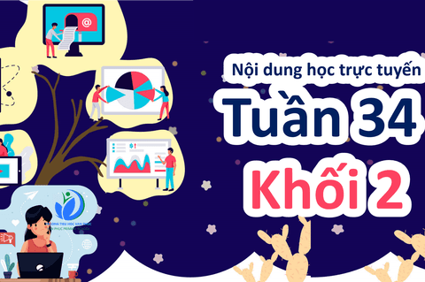 Nội dung học trực tuyến Khối 2 - Tuần 34 (từ 10/05/2021 đến 14/05/2021)