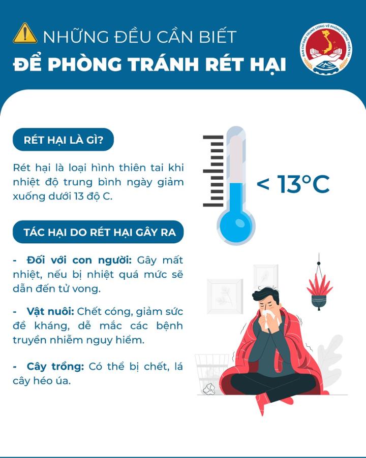 ⚠ Những điều cần biết để phòng tránh rét đậm, rét hại?