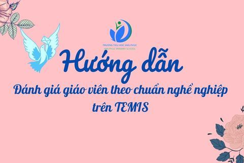 Hướng dẫn đánh giá Giáo viên theo chuẩn nghề nghiệp trên TEMIS