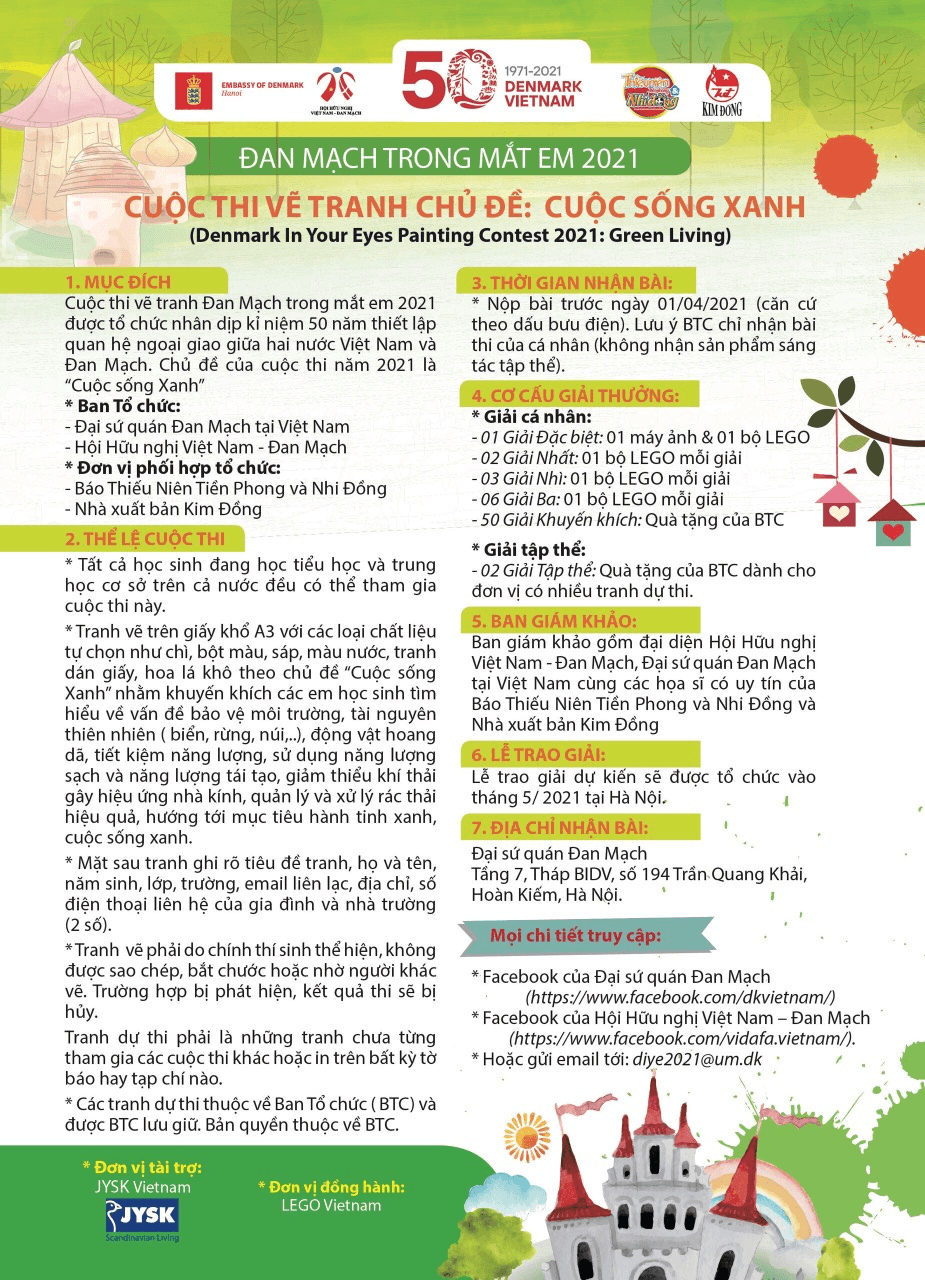 CUỘC THI VẼ TRANH ĐAN MẠCH TRONG MẮT EM 2021 “CUỘC SỐNG XANH”