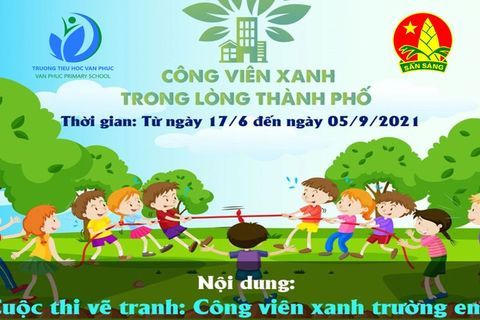 Cuộc thi vẽ tranh Công viên xanh trường em năm 2021