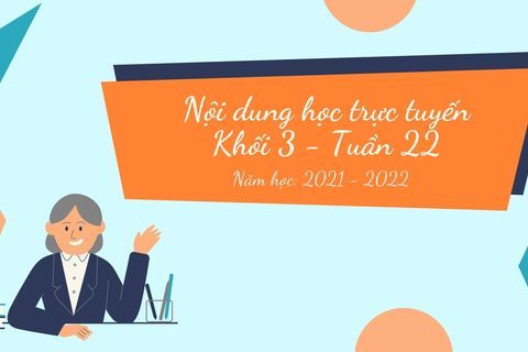 Nội dung học trực tuyến Khối 3 - Tuần 22