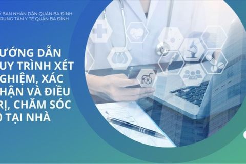 Quận Ba Đình: Hướng dẫn quy trình xét nghiệm online, xác nhận và điều trị, chăm sóc F0 tại nhà