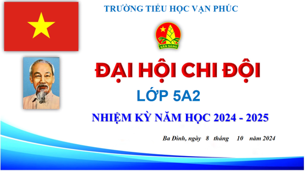 Đại hội Chi đội lớp 5A2 nhiệm kỳ năm học 2024-2025