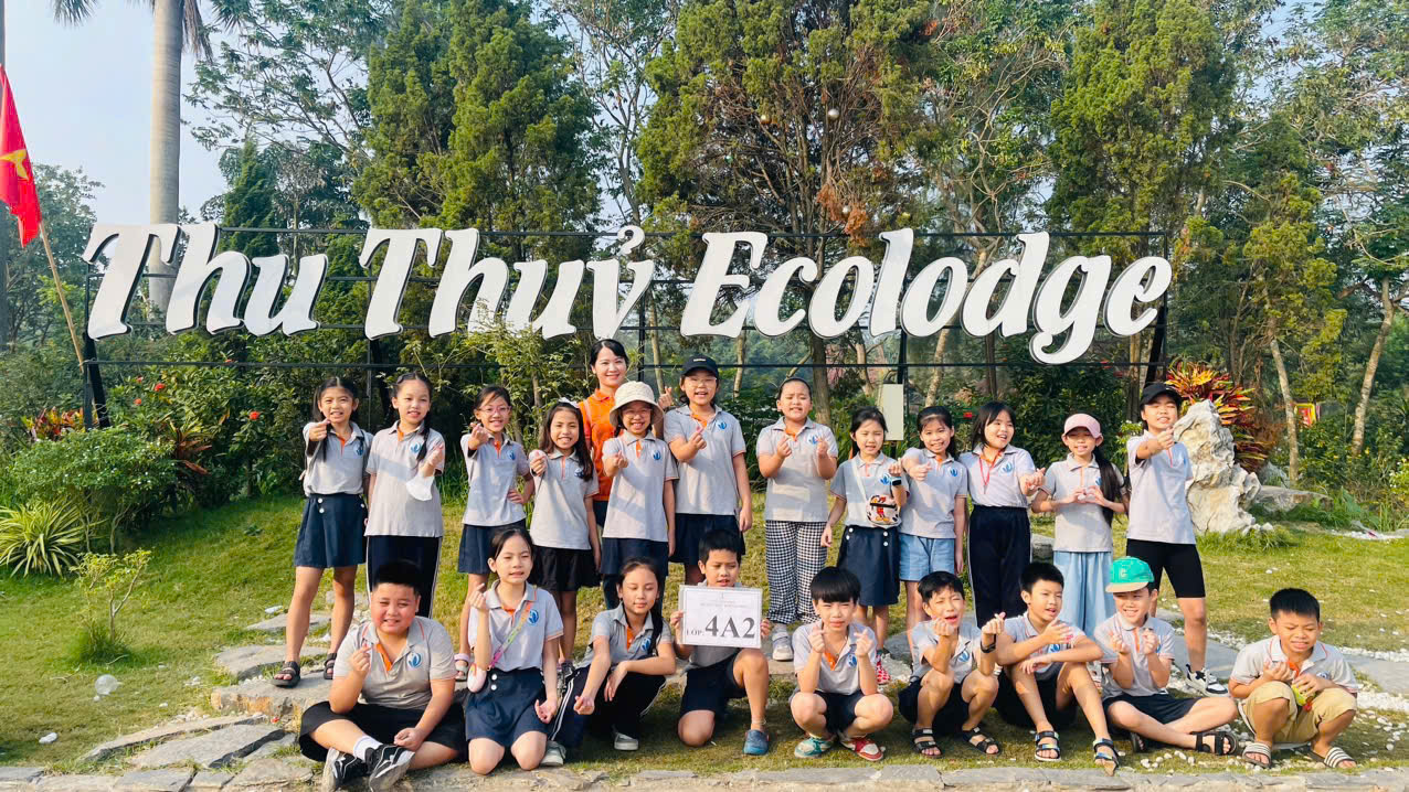 Buổi hoạt động ngoại khoá thú vị tại khu trải nghiệm Thu Thuỷ Ecolodge của học sinh Trường Tiểu học Vạn Phúc