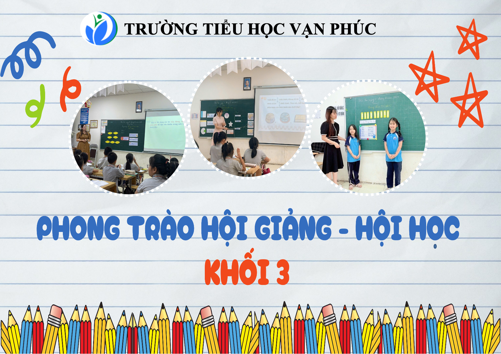 Giáo viên khối 3 Trường Tiểu học Vạn Phúc nâng cao năng lực chuyên môn qua phong trào Hội giảng - Hội học
