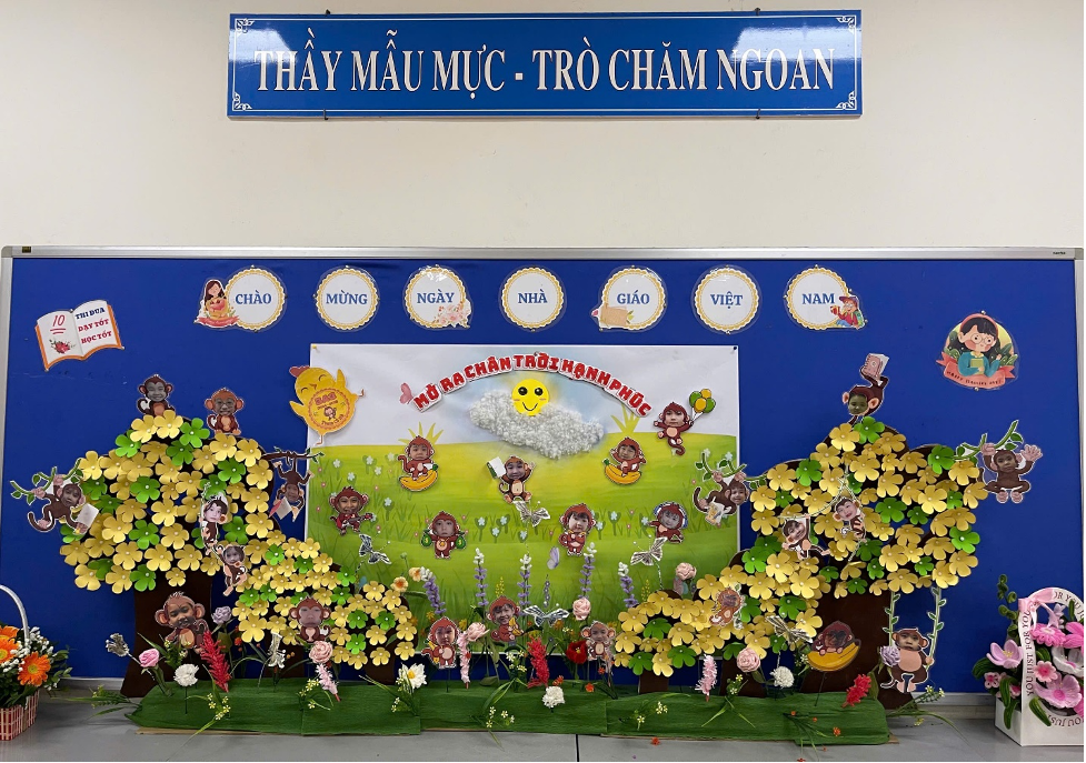 Ngộ nghĩnh và tinh nghịch với Góc sáng tạo “Mở ra chân trời hạnh phúc” lớp 3A3