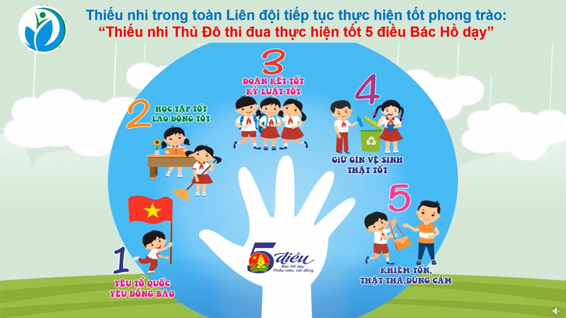 Liên đội Trường Tiểu học Vạn Phúc phát động đợt thi đua thứ Năm năm học 2024 - 2025 với chủ đề “Thiếu nhi Tiểu học Vạn Phúc thi đua làm theo 5 điều Bác Hồ dạy”