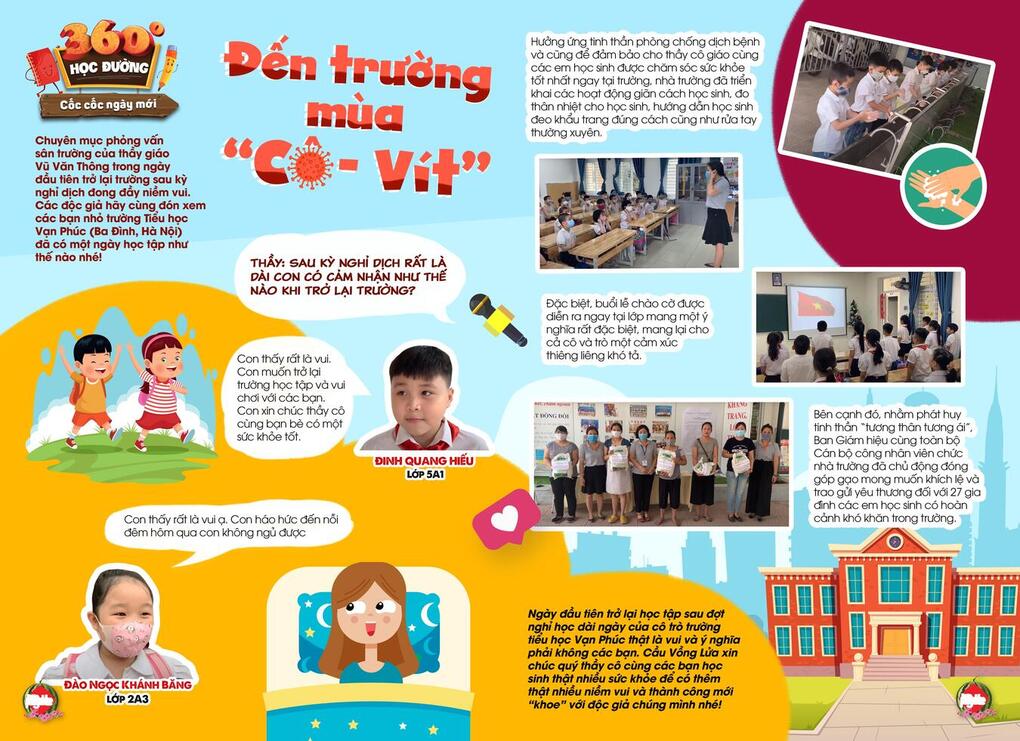 Trường Tiểu học Vạn Phúc - Đến trường mùa "Cô - vít""