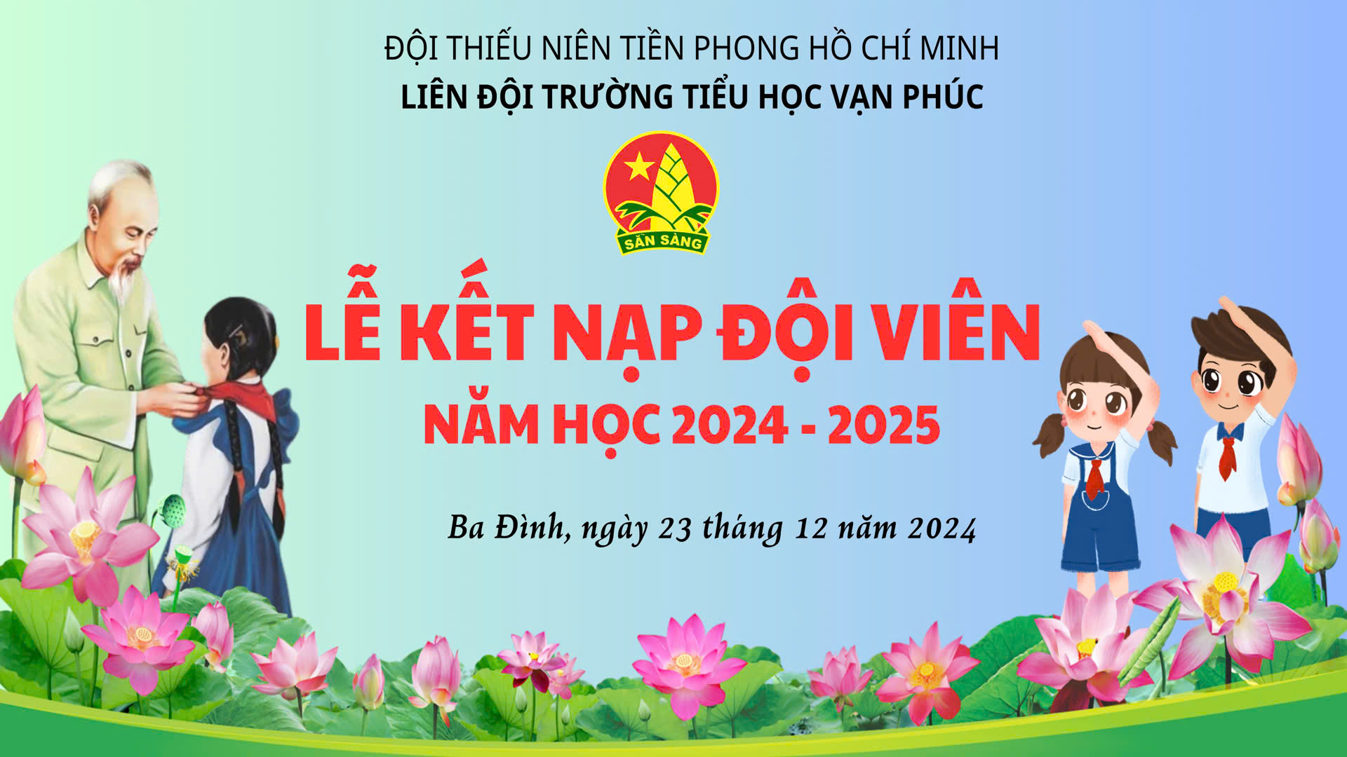 Kết nạp Đội viên - Niềm vui và tự hào của các em thiếu niên, nhi đồng