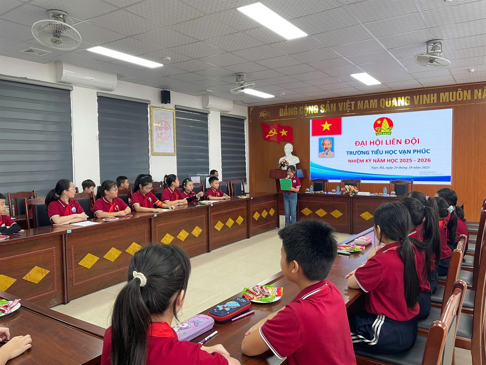 Đại hội Liên đội Trường Tiểu học Vạn Phúc nhiệm kỳ năm học 2025 - 2026